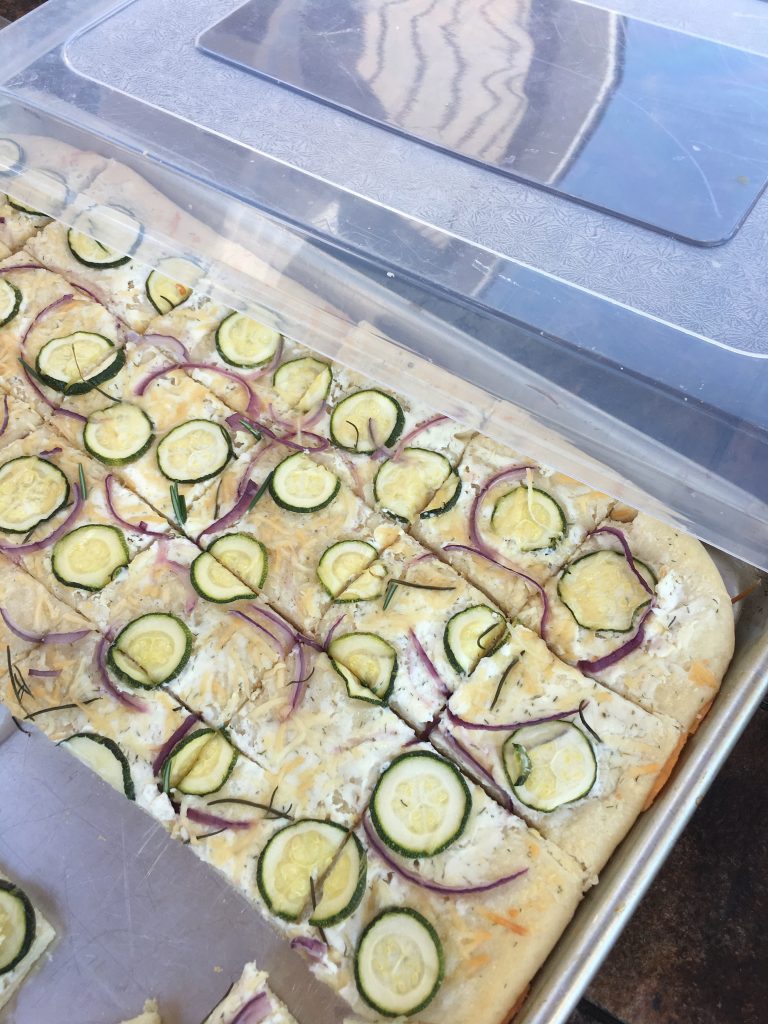 Zucchini Red Onion Flatbread