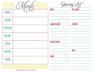 menu planner