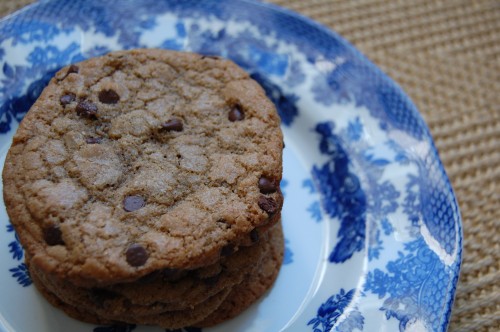 Crispy Almond Flour Chocolate Chip Cookies