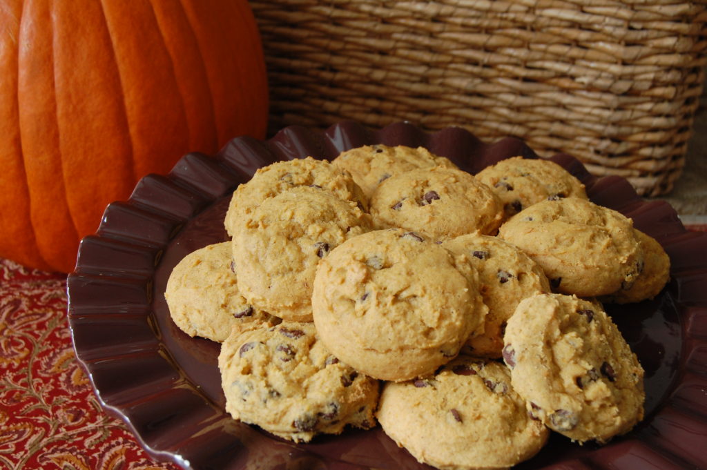 Pumpkin Chocolate Chip Cookies