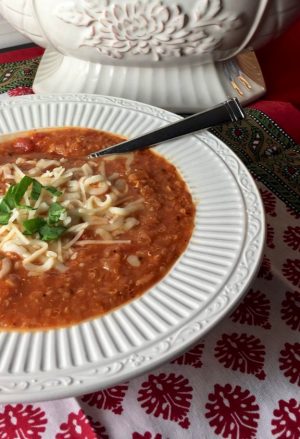 Quinoa Chicken Parmasen Soup