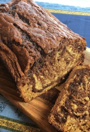 Nutella Swirled Banana Bread