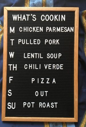 weekly menu