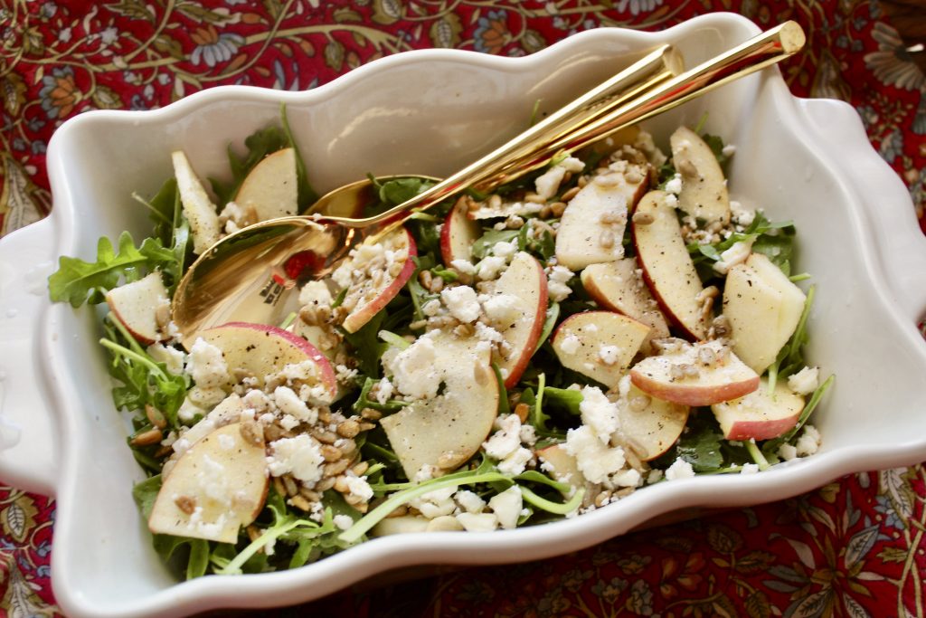 Arugula Salad with a simple Lemon Dressing