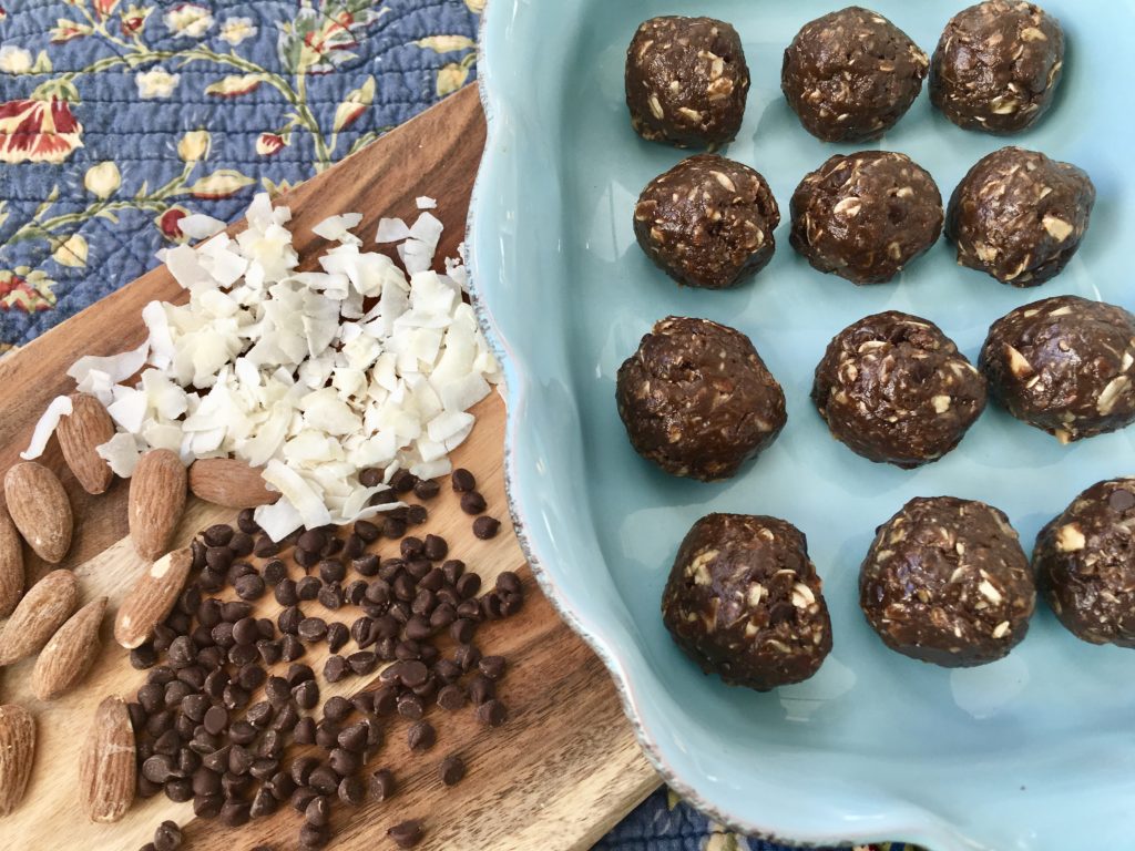 Almond Joy Protein Poppers