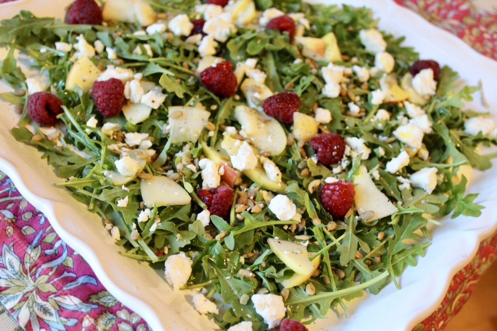 Arugula Salad with a simple Lemon Dressing