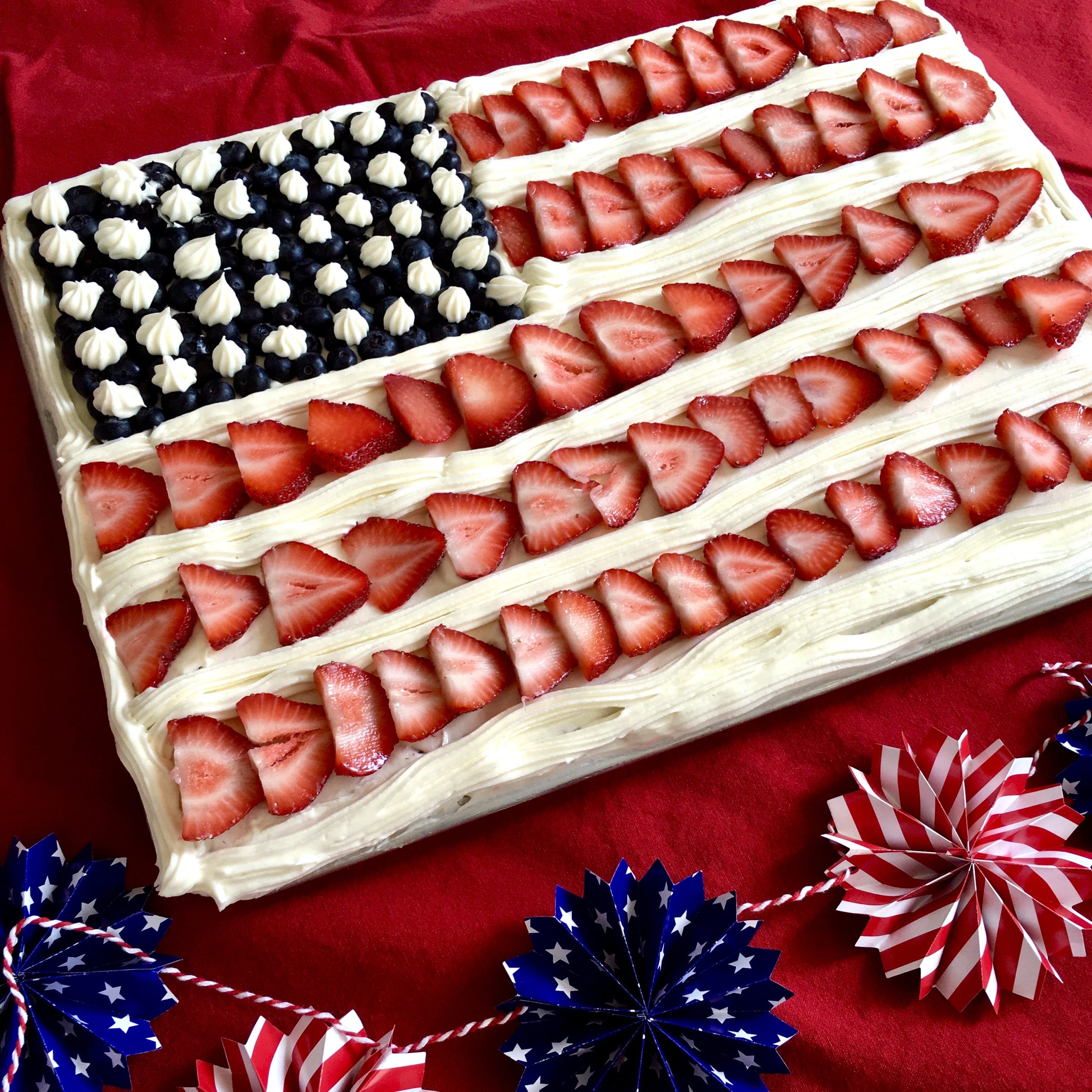 Flag Cake - Mel and Boys Kitchen