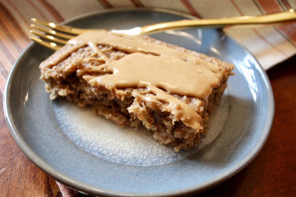 Peanut Butter Banana Baked Oatmeal Bars