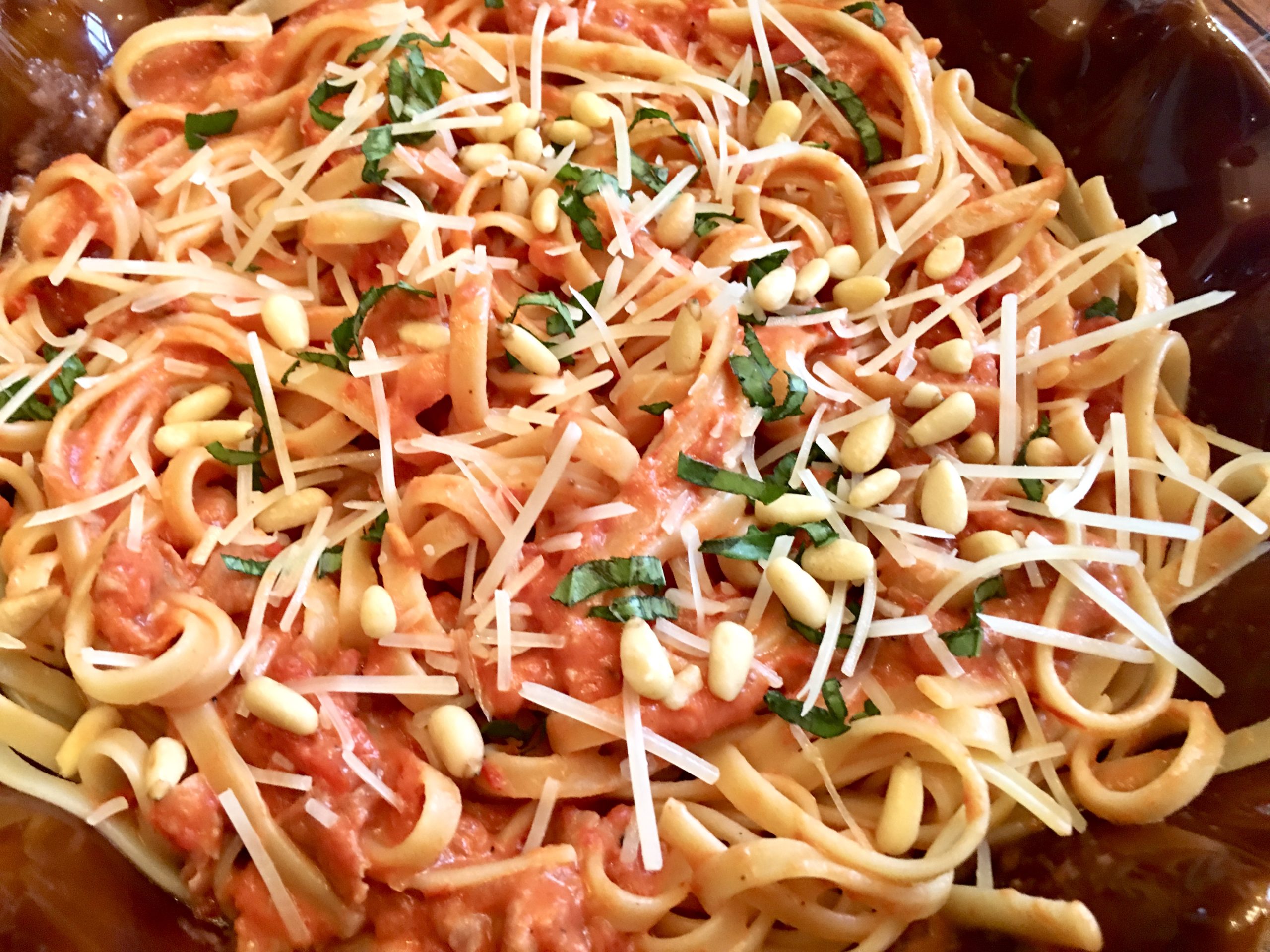 Creamy Tomato Pasta with Prosciutto