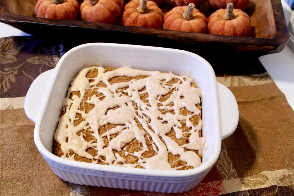 Pumpkin Baked Oatmeal Bars