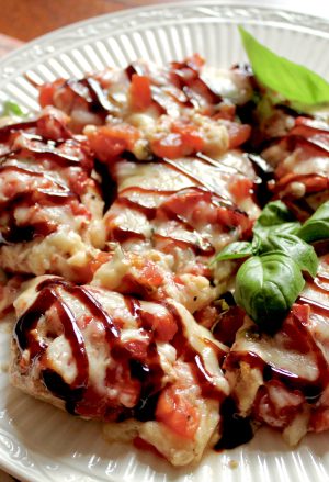 Bruschetta Chicken with Balsamic Glaze