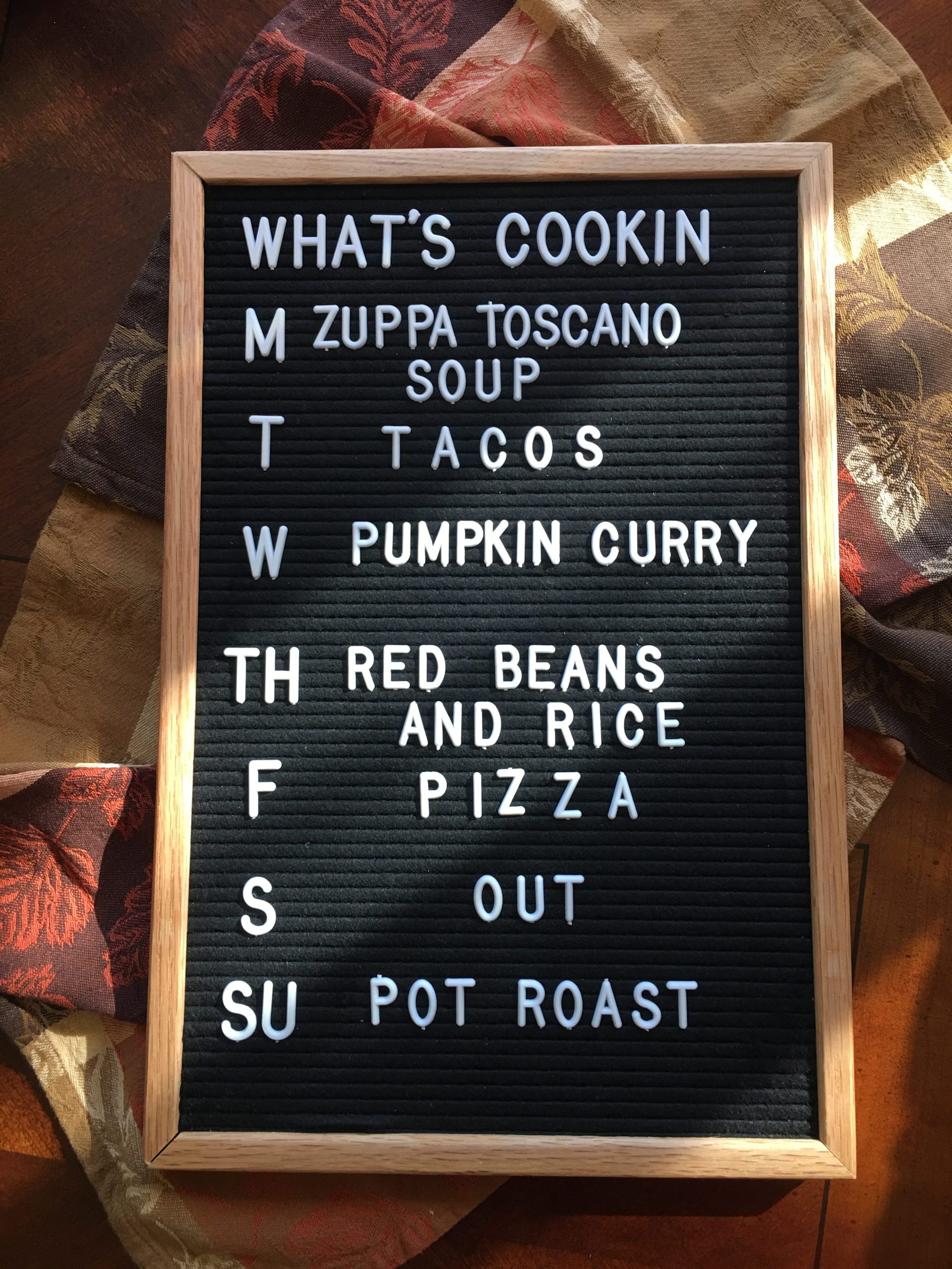 Menu Plan 12