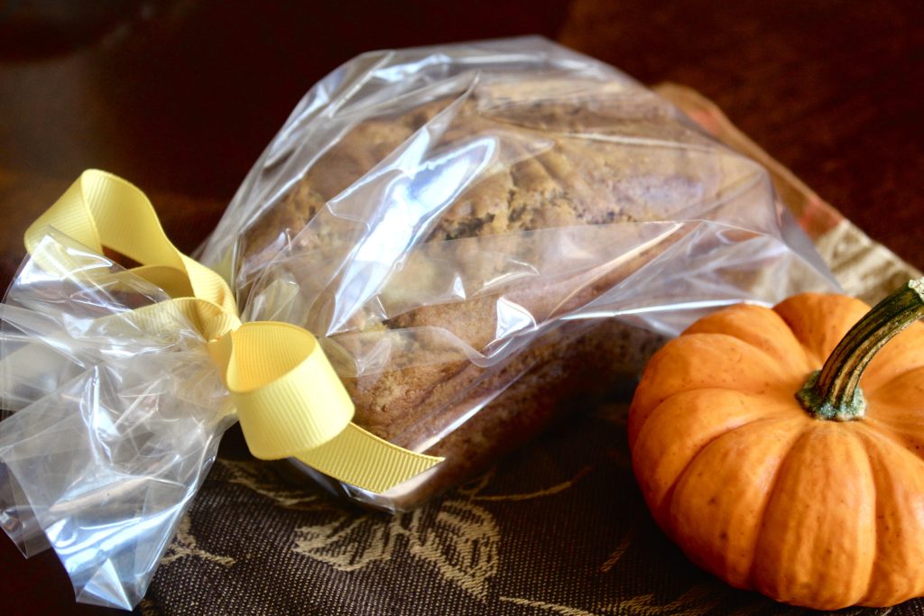 Pumpkin Bread with Cream Cheese Swirl