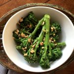 Broccolini with lemon and pine nuts