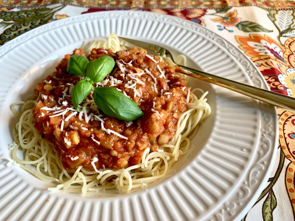 Chickpea Bolognese Pasta