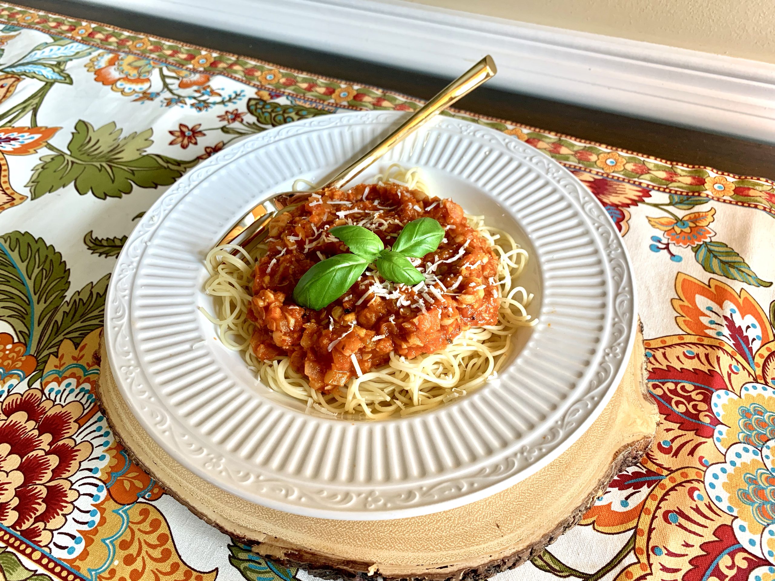 Chickpea Bolognese Pasta