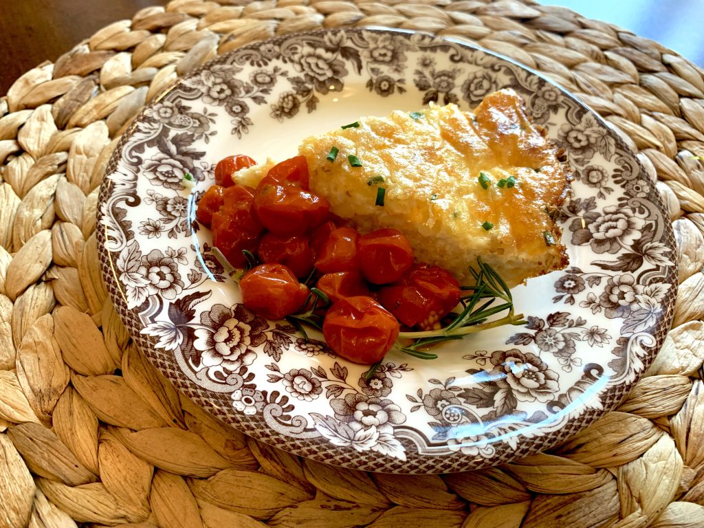 Crustless Quiche with Blistered Tomatoes