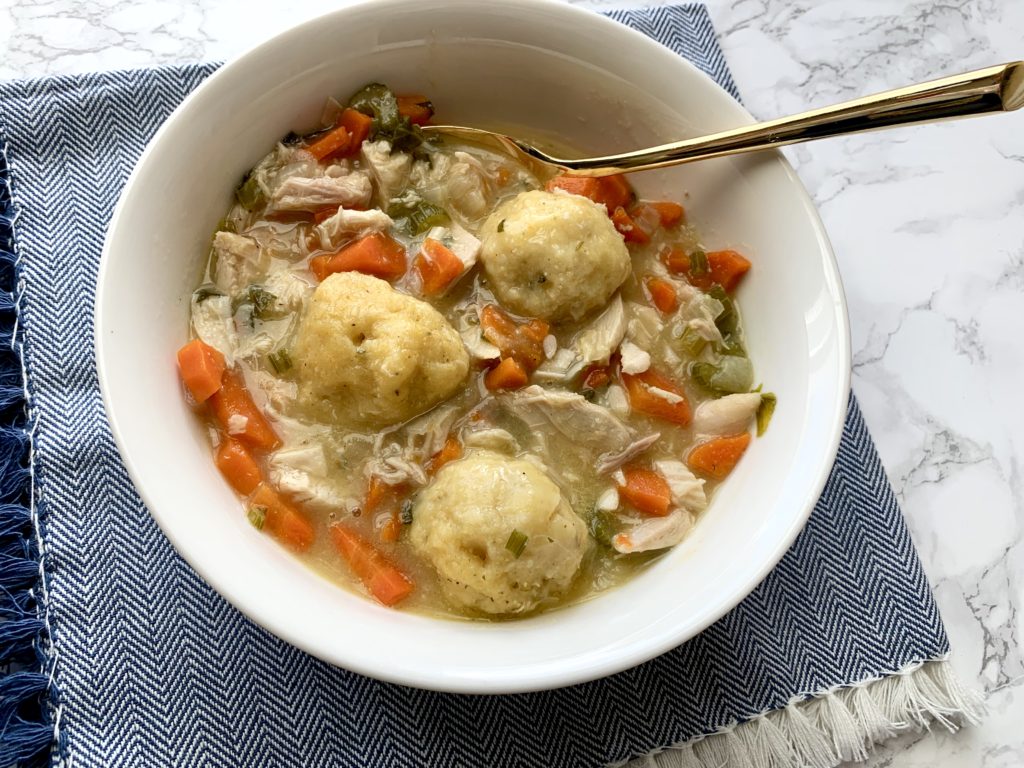 Chicken and Cornmeal Dumpling Soup