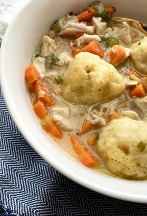 Chicken and Cornmeal Dumpling Soup