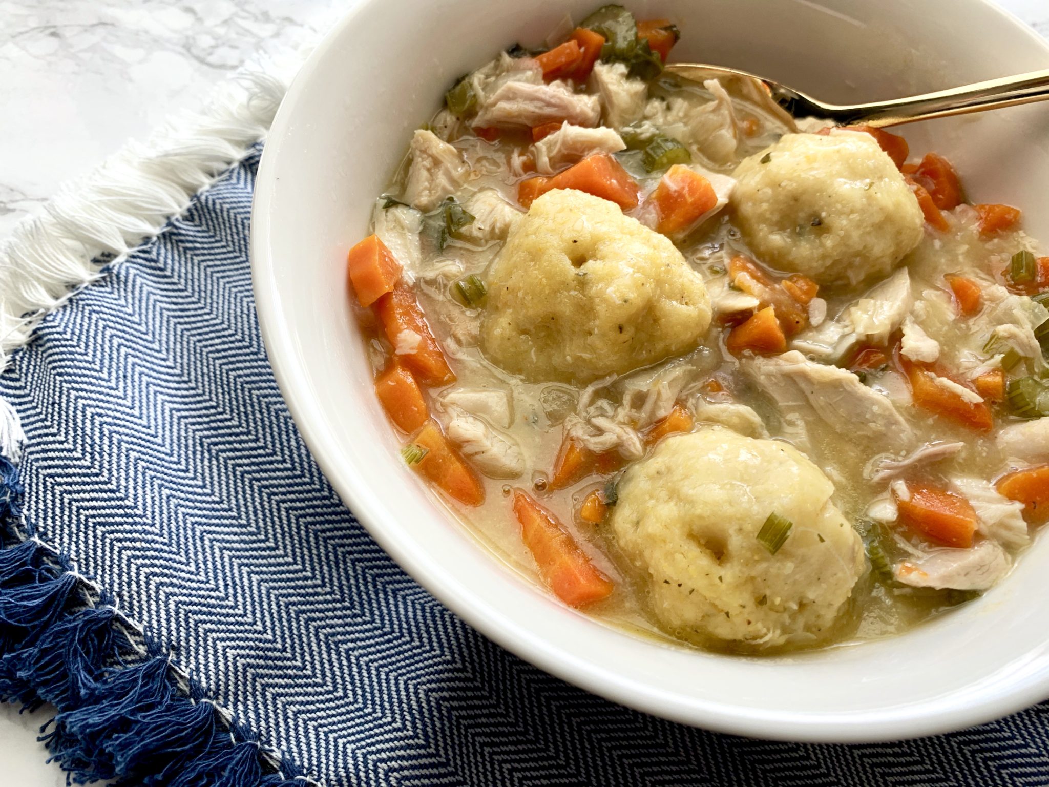 Chicken and Cornmeal Dumpling Soup