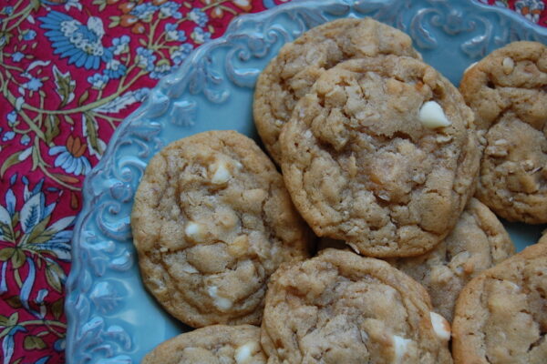 Peanut Butter Oatmeal White Chocolate Cookies - Mel and Boys Kitchen